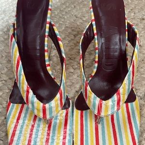 Staud rainbow wedge sandals
